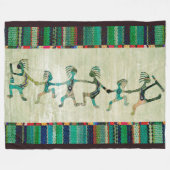 KOKOPELLI grappig vertrouwd met uw ideeën Fleece Deken (Voorkant (Horizontaal))