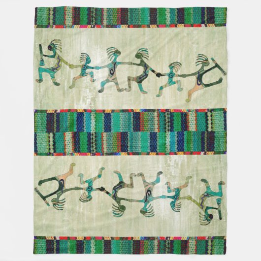 KOKOPELLI grappig vertrouwd met uw ideeën Fleece Deken (Voorkant)