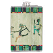 KOKOPELLI grappig vertrouwd met uw ideeën Heupfles (Achterkant)