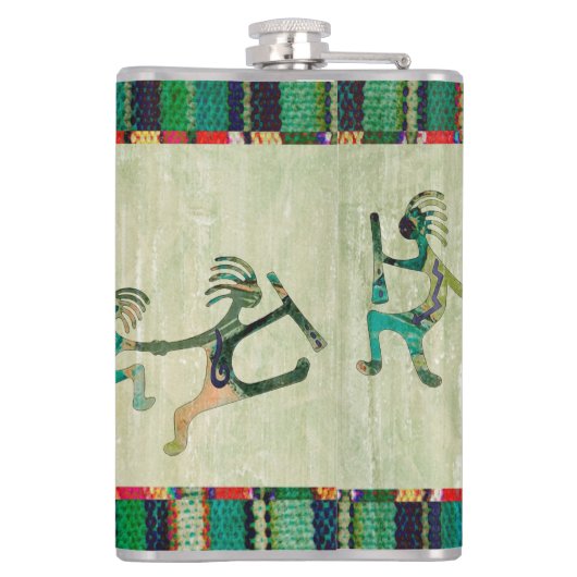 KOKOPELLI grappig vertrouwd met uw ideeën Heupfles (Achterkant)