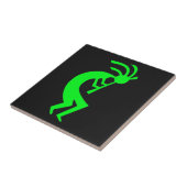 Kokopelli Green Tegeltje (Zijkant)