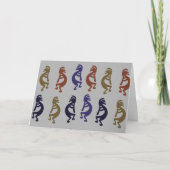 Kokopelli Group of Flute Play Figures Coffee Mu Kaart (Voorkant)