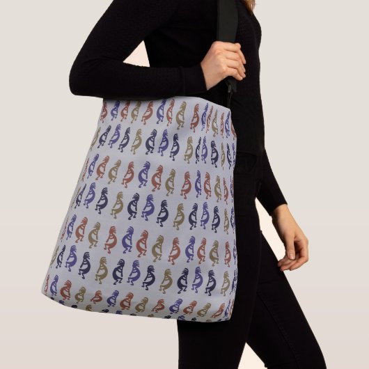 Kokopelli Group of Flute Plays Figures Canvas tas (Dichtbij)
