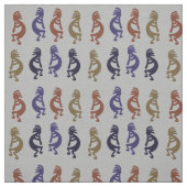 Kokopelli Group of Flute Plays Figures Fabric Stof (Swatch)
