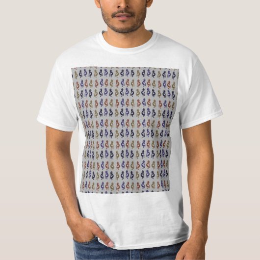 Kokopelli Group of Flute Plays Figures T-Shirt (Voorkant)