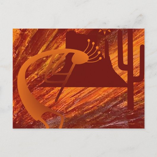 Kokopelli Heat Briefkaart (Voorkant)