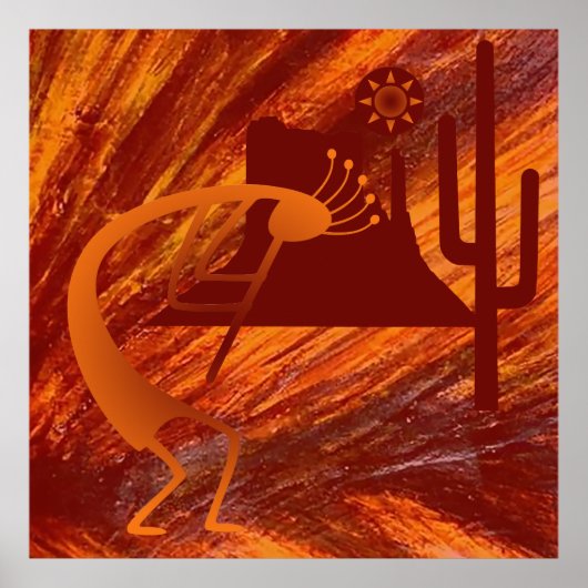 Kokopelli Heat Poster (Voorkant)