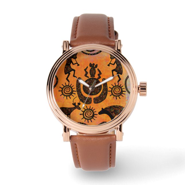KOKOPELLI  HORLOGE (Voorkant)