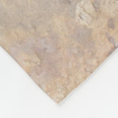 Kokopelli Horn en Flute Player Petroglyph Fleece Deken (Hoek)