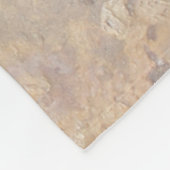 Kokopelli Horn en Flute Player Petroglyph Fleece Deken (Hoek)