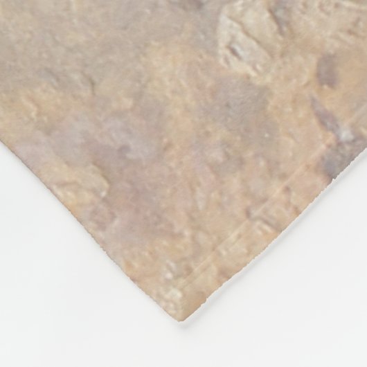 Kokopelli Horn en Flute Player Petroglyph Fleece Deken (Hoek)