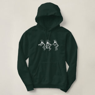 Kokopelli Horn en Flute Player Petroglyph Hoodie