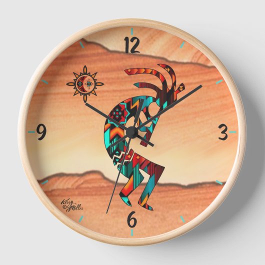 Kokopelli in de muur van de woestijn (Voorkant)