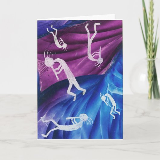 Kokopelli - Indiaanse fluitspeler Kaart (Voorkant)