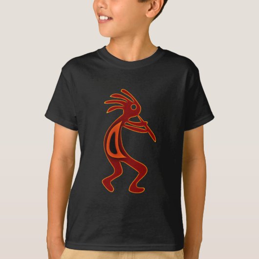 Kokopelli Indianer Native American T-shirt (Voorkant)