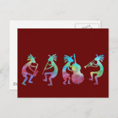 Kokopelli Jazz Quartet Briefkaart (Voorkant / Achterkant)