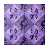 Kokopelli Jazz Quartet met de sax Tegeltje (Voorkant)