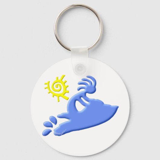 Kokopelli Jet Ski Sleutelhanger (Voorkant)