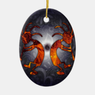 kokopelli keramisch ornament