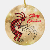 Kokopelli-keramische keramiek keramisch ornament (Voorkant)