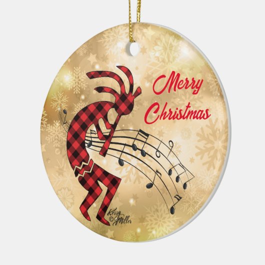 Kokopelli-keramische keramiek keramisch ornament (Links)