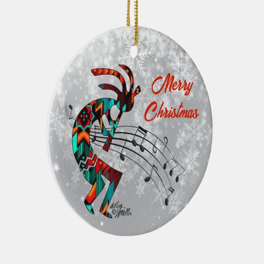 Kokopelli-keramische keramiek keramisch ornament (Rechts)