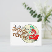 Kokopelli Kerstman Clause Feestdagenkaart (Staand voorkant)