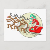 Kokopelli Kerstman Clause Feestdagenkaart (Voorkant)