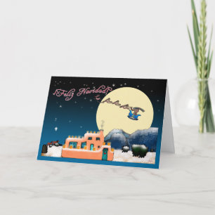 Kokopelli Kerstmis Feestdagen Kaart