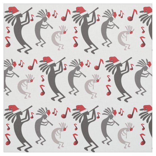 Kokopelli Kerstmis Stof (Swatch)