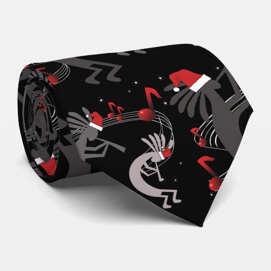 Kokopelli-kerstStropdas Stropdas (Opgerold)