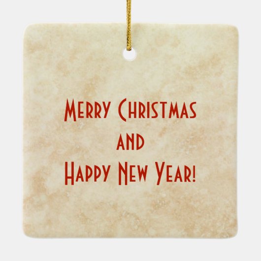 Kokopelli-kerstversiering Keramisch Ornament (Achterkant)