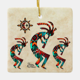 Kokopelli-kerstversiering Keramisch Ornament