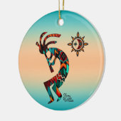 Kokopelli-kerstversiering Keramisch Ornament (Links)