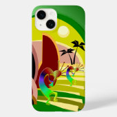 Kokopelli-klimtrap naar zon Case-Mate iPhone case (Achterkant)