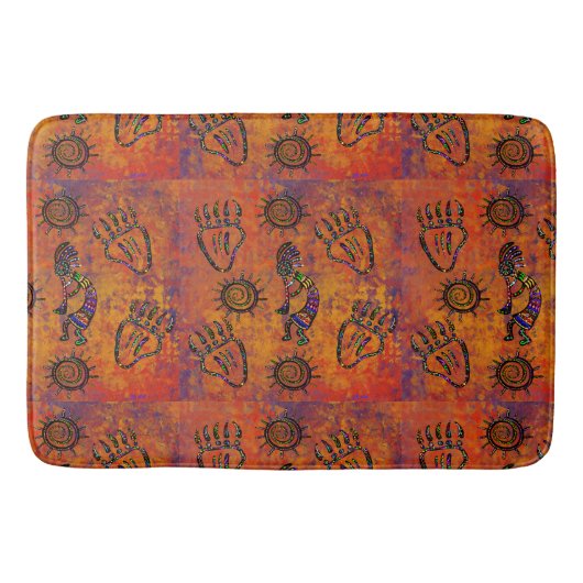 Kokopelli Kunst Badmat (Voorkant)