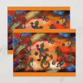Kokopelli Kunst Briefkaart (Voorkant / Achterkant)