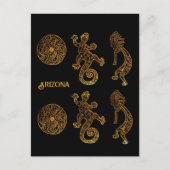 Kokopelli-kunst Briefkaart (Voorkant)