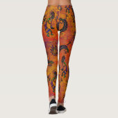 Kokopelli Kunst Broek Leggings (Achterkant)