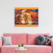 Kokopelli Kunst Canvas Afdruk (Insitu (Woonkamer))