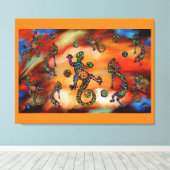 Kokopelli Kunst Canvas Afdruk (Insitu (Houten vloer))