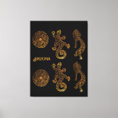 Kokopelli Kunst Canvas Afdruk (Voorkant)