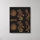 Kokopelli Kunst Canvas Afdruk (Voorkant)