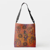 Kokopelli-kunst Crossbody Tas (Achterkant)
