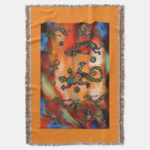 Kokopelli Kunst Deken (Voorkant Verticaal)
