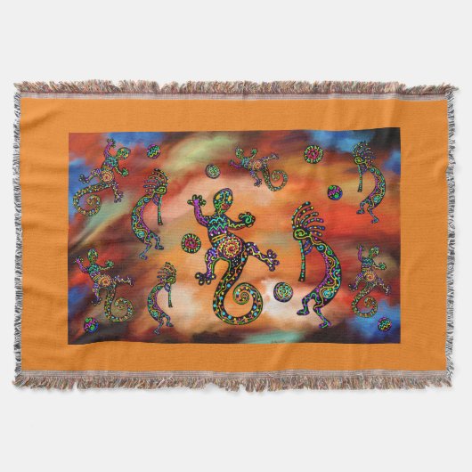 Kokopelli Kunst Deken (Voorkant)
