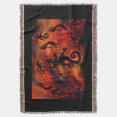 KOKOPELLI-KUNST DEKEN (Voorkant Verticaal)