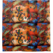 Kokopelli Kunst Douchegordijn (Voorkant)