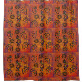 Kokopelli Kunst Douchegordijn (Voorkant)