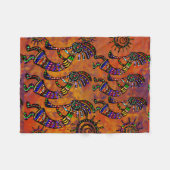 Kokopelli-kunst fleece deken (Voorkant (Horizontaal))
